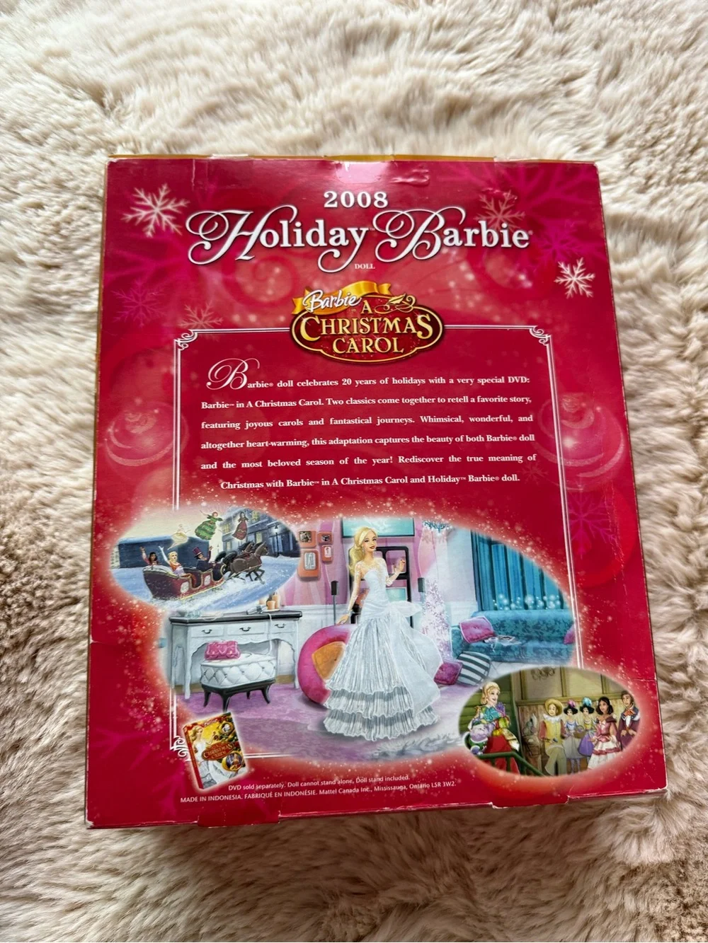 Mattel Holiday Barbie 2008 in Gold Gown